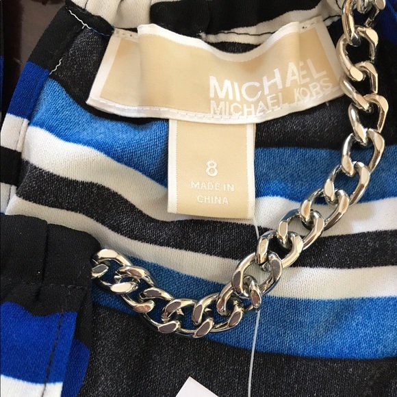 Host Pick 🎉 Michael Kors Halter Striped Chain Top - Picture 7 of 8